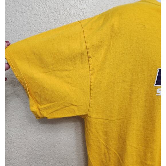 Fruit Of Loom Yellow Chisholm Trail Rangers Swim Team Graphic Shirt XL Stretch - Picture 2 of 4